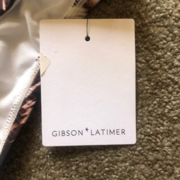 Gibson Latimer NWT Women’s Fierce Animal Print Lines Hipster Bikini Bottoms LG - Picture 6 of 7